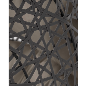 Fauteuil suspendu Florina en gris foncé