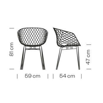 Fauteuil avec pieds en bois UNI-KA 599 ET AL