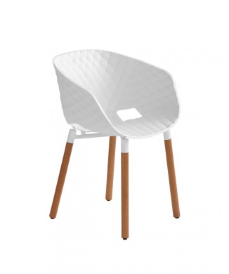 Fauteuil avec pieds en bois UNI-KA 601 ET AL