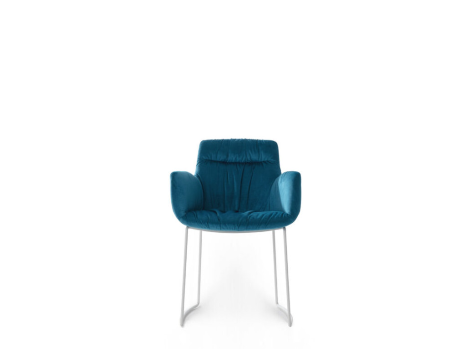 Fauteuil traîneau en tissu NEST - NITESCO
