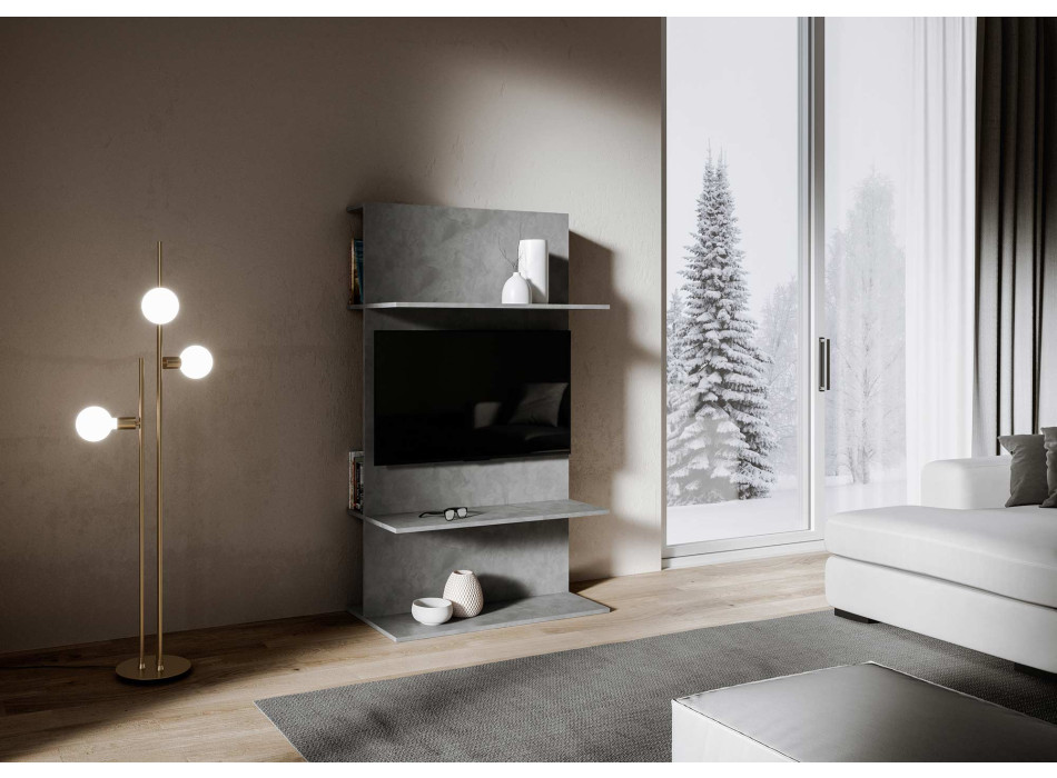 Meuble TV Loki - Meuble TV Loki Une spatule anthracite