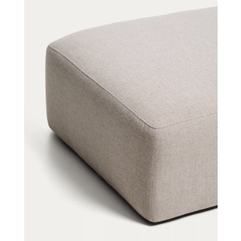 Pouf Blok en chenille beige 90x104 cm FSC Mix Credit