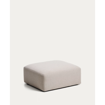 Pouf Blok en chenille beige 90x104 cm FSC Mix Credit