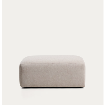 Pouf Blok en chenille beige 90x104 cm FSC Mix Credit