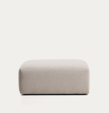 Pouf Blok en chenille beige 90x104 cm FSC Mix Credit