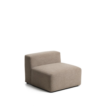 Pouf Blok en chenille marron 90 cm Crédit FSC Mix