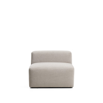Pouf Blok en chenille marron 90 cm Crédit FSC Mix