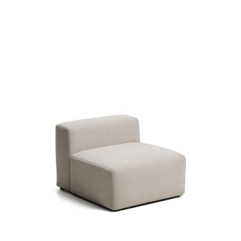 Pouf Blok en chenille marron 90 cm Crédit FSC Mix
