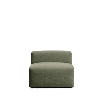 Pouf Blok en chenille marron 90 cm Crédit FSC Mix