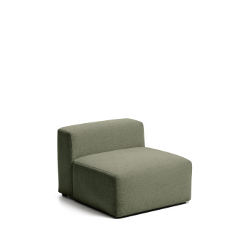 Pouf Blok en chenille marron 90 cm Crédit FSC Mix