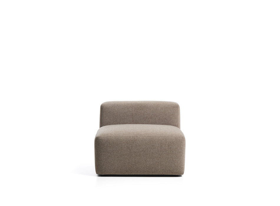 Pouf Blok en chenille marron 90 cm Crédit FSC Mix