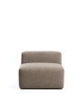 Pouf Blok en chenille marron 90 cm Crédit FSC Mix