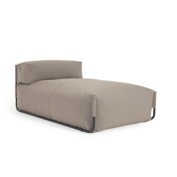 Pouf canapé d'extérieur modulable carré 