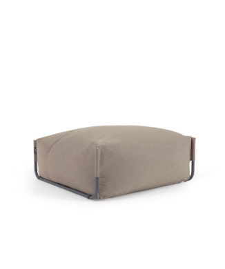 Pouf canapé modulable d'extérieur carré vert