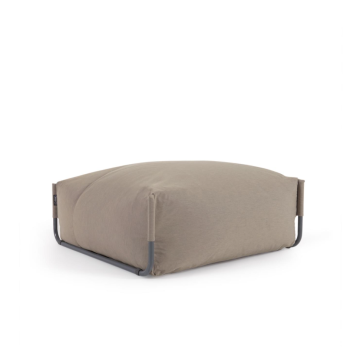 Pouf canapé modulable d'extérieur carré vert