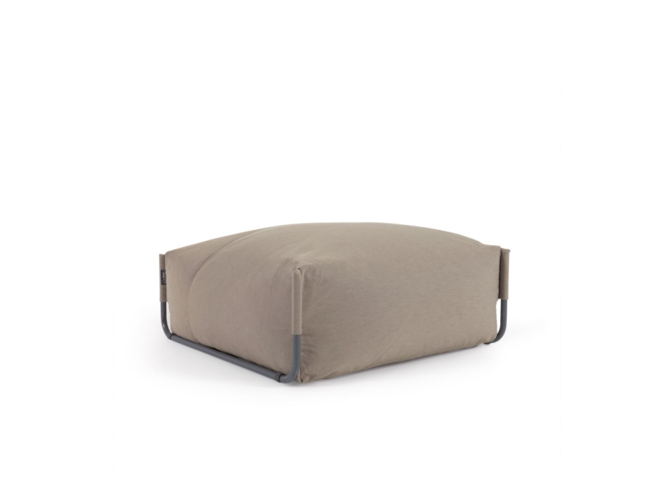 Pouf canapé modulable d'extérieur carré vert