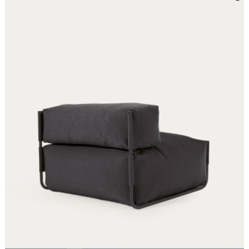 Pouf de canapé carré modulable 100 % extérieur