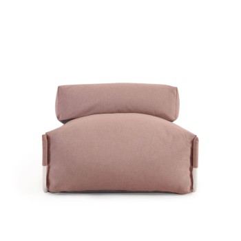 Pouf de canapé carré modulable 100 % extérieur