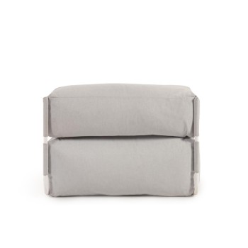Pouf de canapé carré modulable 100 % extérieur