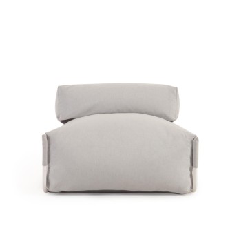 Pouf de canapé carré modulable 100 % extérieur