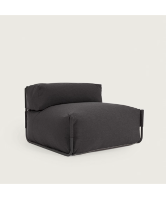 Pouf de canapé carré modulable 100 % extérieur