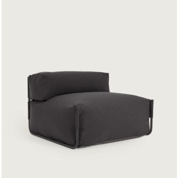 Pouf de canapé carré modulable 100 % extérieur