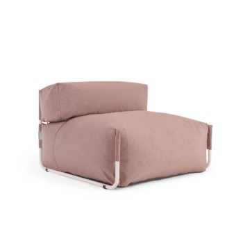 Pouf de canapé carré modulable 100 % extérieur