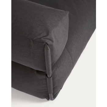 Pouf de canapé carré modulable 100 % extérieur