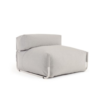 Pouf de canapé carré modulable 100 % extérieur