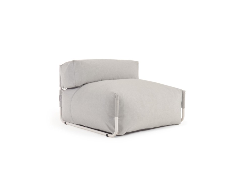 Pouf de canapé carré modulable 100 % extérieur