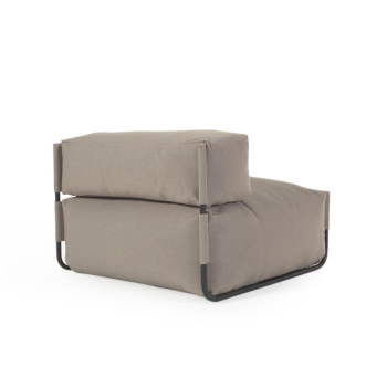 Pouf canapé modulable carré, vert, 101 x 101 cm