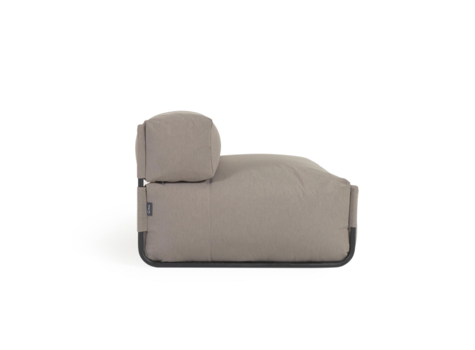 Pouf canapé modulable carré, vert, 101 x 101 cm