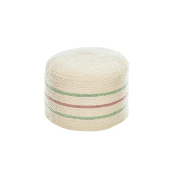 Pouf rotondo Daiana in cotone color