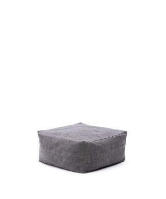 Pouf Vedell 100% PET, bleu foncé, 60 x 60 x 30 cm