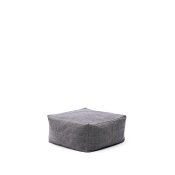 Pouf Vedell 100% PET, bleu foncé, 60 x 60 x 30 cm