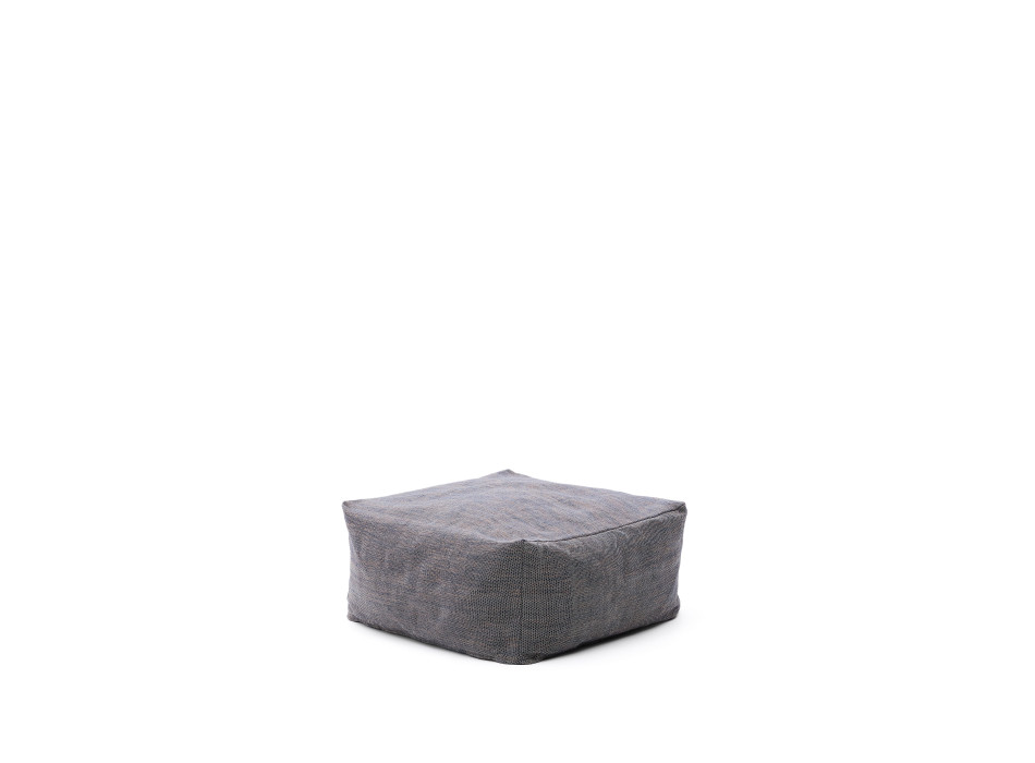 Pouf Vedell 100% PET, bleu foncé, 60 x 60 x 30 cm