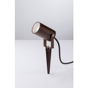 Projecteur AKRON CORTEN avec support 1XGU10 IP65 10X6CM