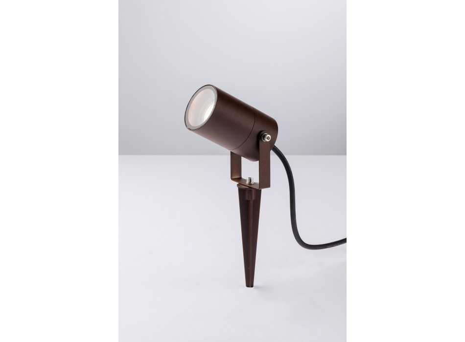 Projecteur AKRON CORTEN avec support 1XGU10 IP65 10X6CM