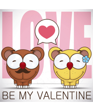 Tableau BE MY VALENTINE G1618 PINTDECOR