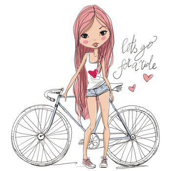 Cadre PINK HAIR GIRL G1612 PINTDECOR