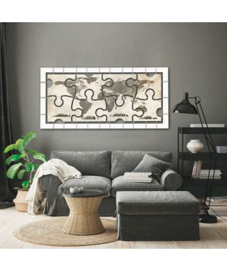 CITY PUZZLE Quadro P4888 PINTDECOR