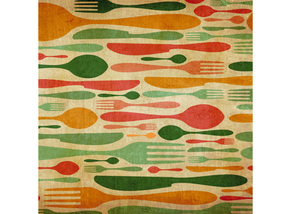 Cadre COUVERTS COULEURS G1680 PINTDECOR