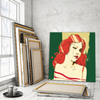 Cadre ROUGE FEMME G1008 PINTDECOR