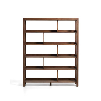 Étagère Norani en bois massif et placage d'acacia 150 x 185 cm