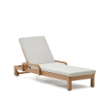 Chaise longue Sonsaura en bois massif d'eucalyptus FSC 100%