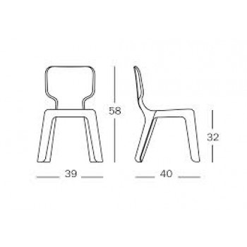 CHAISE ALMA MT160 MAGIS MOI AUSSI