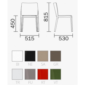 CHAISE BLITZ 640-641 PEDRALI