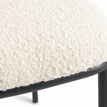 Chaise en peau lainée Ciselia