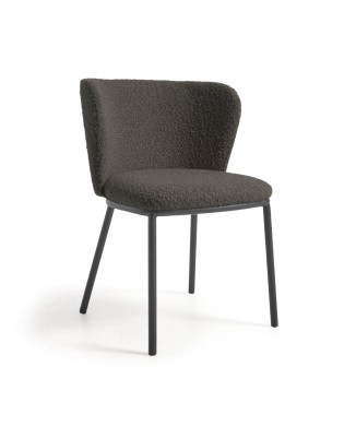 Chaise en peau lainée Ciselia