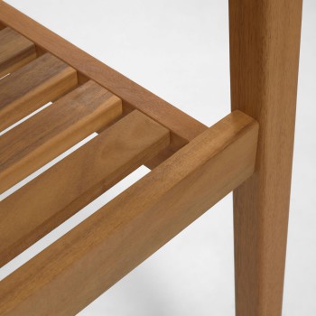 Chaise d'extérieur Hanzel en bois d'acacia massif 100% FSC